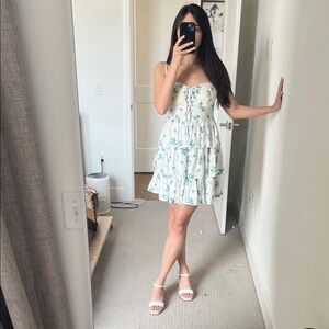 Urban Daizy Blue Floral Corset Style Sundress